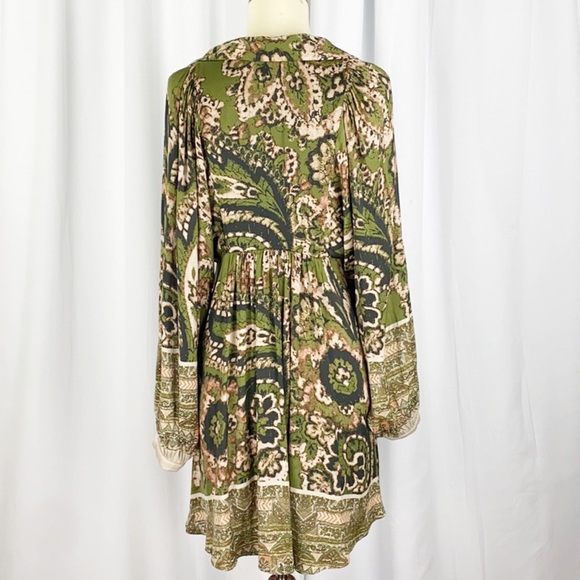 Free People Say You Love Me Minidress in Green - Picture 3 of 15